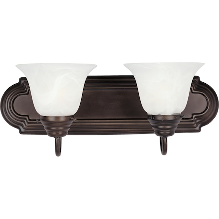Maxim Lighting Essentials 2-Light 18" Wide Oil Rubbed Bronze Vanity Light 8012MROI